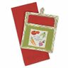 7382154 738215910684 Design Imports Eat Your Veggies Potholder Gift Set