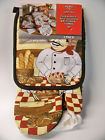 748209089005 Royal Crest Piece Kitchen Set Oven Mitt Pot