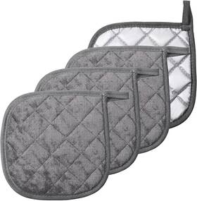 749968 1 4 Pcs Kitchen Hot Pads Pot Holders Dining Essentials Decor Accessories Terry Clo