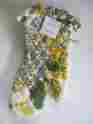 75343 April Cornell Oven Mitt Potholder Tellow Gray Quilted New 100 Cotton