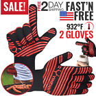 757284830303 Branded Bbq Grill Gloves Barbecue Silicone Heat Resistant
