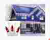 7577328 Vickerman Set Of 100 Candy Cane Red And Clear Frosted Mini Icicle Christmas Lights White W 009312640782