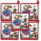 767744369045 Christmas Potholders Flags Pack Snowman