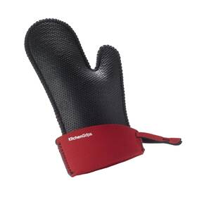 790652202074 Kitchen Grips Chefs Mitt Small Cherry/black