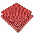Kt-220rd 8.52e 11 Freshware Silicone Honeycomb Pot Holders And Trivets Set Of
