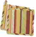 640-15 8.5x8.5 Fresco Potholder Park Designs Set Of Two Bright Stripes Al Potholders By Inches 762242293106