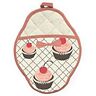 812258014735 Jessie Steele Sale Cherry Cupcakes Scalloped Potholder New