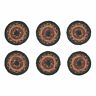 81359 Mayflower Market Heritage Farms Jute Set Of Coaster With Yellow