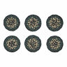 81398 Oak And Asher Pine Grove Jute Set Of Coaster With