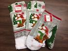 825540080578 Holiday Time New Homespun Fox Christmas Oven Mitt