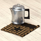 840528161230 Victorian Heart Primitive Decor Black Star Pot Holder