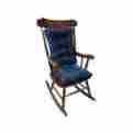 849177xl-128 Unbranded Rocking Chair Cushion Set Pillows Universal Polar Sapphire Blue Bowback Home Xl 0789470161816