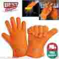 Gloves-2753 84993 Heat Resistant Iqualite Cooking Gloves Silicone Oven Kitchen 2 Barbecue Bbq Grill Mitts 643640484993