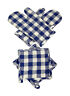 852623007177 Didis Kitchen Oven Mitts Pot Holders Checkered Blue
