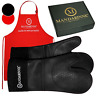 8541943374 Mandarinne Best Silicone Oven Mitts And Apron Set 689740712369