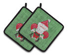 8746pthd Carolines Treasures Christmas Santa Fleur De Lis Potholder 638508376183