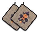 8748pthd Carolines Treasures Halloween Pumpkin Bat Fleur De Lis 638508376213