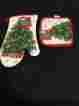 90876 Christmas House Oven Mitt And Pot Holder Set Holiday Decor Kitchen Cooking Tree Red 702024843600