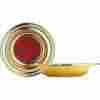 921412 Artistic Manufacturing Offering Plate Brasstone Anod Alum Red 9 In 659830002090