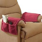 96872 Burg Lcl Armchair Covers With Pockets Set Of Burgundy