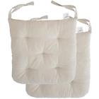 98138 Cotton Chair Pads Ties Set Of Square Soft 724190544587