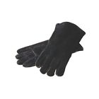 A5-2 Lodge Manufacturing Fully Lined Brushed Leather Gloves Pair 075536035055