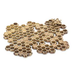 Abbott Collection 063713331113 Honeycomb Bee Trivet 8.5 Inch 1 Ea