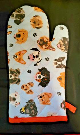 About Face Designs 672649156150 Dogs Oven Mitts Set Of 2 One Size New W Tags