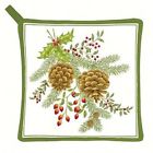 Ac21327 Alice Holiday Cottage Potholder Apos Pinecones