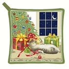Ac21330 Apos Alice Cottage Cat Potholder Holiday
