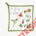 Ac21438 Alice S Cottage Handmade In Usa New Alices Hummingbird Heat Proof Potholder 803246066294