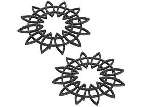 Achla Designs 719908111014 12 Inch Flower Wrought Iron Trivet Pack Of 2