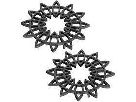 Achla Designs 719908111021 8 Inch Flower Wrought Iron Trivet Pack Of 2