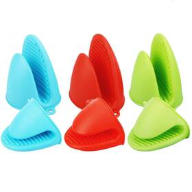 Acronde 721821484090 3 Pairs Mini Oven Mitts Gloves Silicone Heat Resistant Cooking Pinch Po