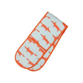 Addis 017039165018 Scion Living Mr. Fox 100% Cotton Double Oven Glove In Blue British Design