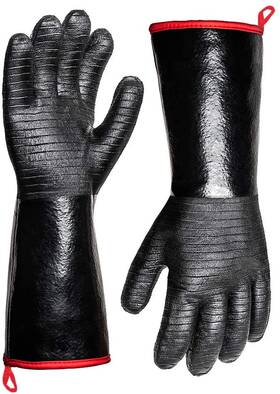 Aillary 445002144186 932 F Extreme Heat Resistant Gloves For Grill Bbq Waterproof Long Sleeve