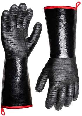 Aillary-tech 313106858827 932 F Extreme Heat Resistant Gloves For Grill Bbq Waterproof Long Sleeve