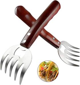 8541958313 Aiyue Meat Shredding Claws Stainless Steel Pulled Pork Shredder Brown