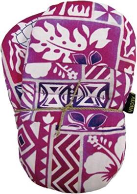 Akamai 858845003935 Islander Maui Microwave Potholder Mitts Set Of 2 Purple