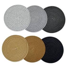 Jk011 Akuyo 6 Heat-resistant Kitchen Trivets - Durable Hot Pads For Countertops Tables