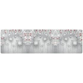 G316385991p925c985s2207 Alaza Silver Christmas Tree Snowflake Trivet Table Runner 40 Inches Long For