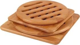 8541954349 Alfto Hot Pads Trivet Table Solid Bamboo Wood Trivets For Dishes And Pot With Non