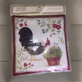 Alices Cottage 001924000060 Alice S Spiced Hot Pad Rooster Usa Cinnamon Chips Cloves Allspice New