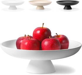 25-zsp Alifendra Large Decorative Bowl For Home Decor Fruit Pedestal White