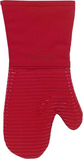 59222a All-clad Silicone Oven Mitt Heat Resistant Up To 500 Degrees - 1 Pack Chili