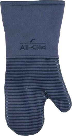 59265a All-clad Premium Silicone Oven Mitt Heat Resistant To 500 1 Pack Indigo