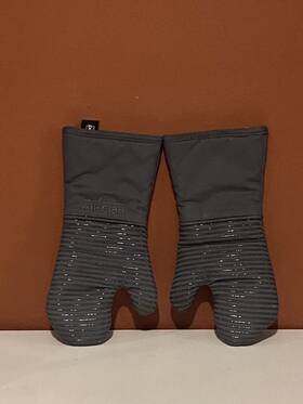 Allcladpg.2 All-clad Metal Crafters Premium Silicone Oven Mitt Set Of 2 Pewter Gray