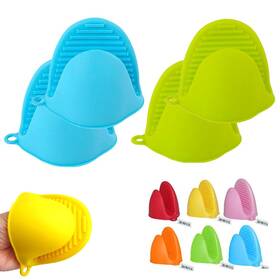 01-1406-4pc Alltopbargains Atb 4pcs Heat Resistant Silicone Pinch Mitts Pot Holder Kitchen Grip
