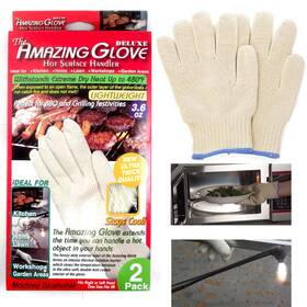 H-00814-atb Alltopbargains 2 Heat Proof Oven Mitt Gloves Cooking Kitchen Hot Surface Handler 48 F