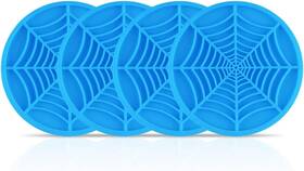 Alpmosn 445051735700 4pcs Spider Web Car Cup Holders Halloween Non-slip Silicone Insert Coas